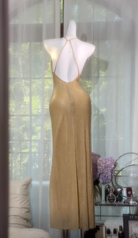 Elegantes graues Etuikleid mit Pailletten, langes Ballkleid ED10293