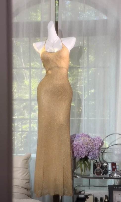 Elegantes graues Etuikleid mit Pailletten, langes Ballkleid ED10293
