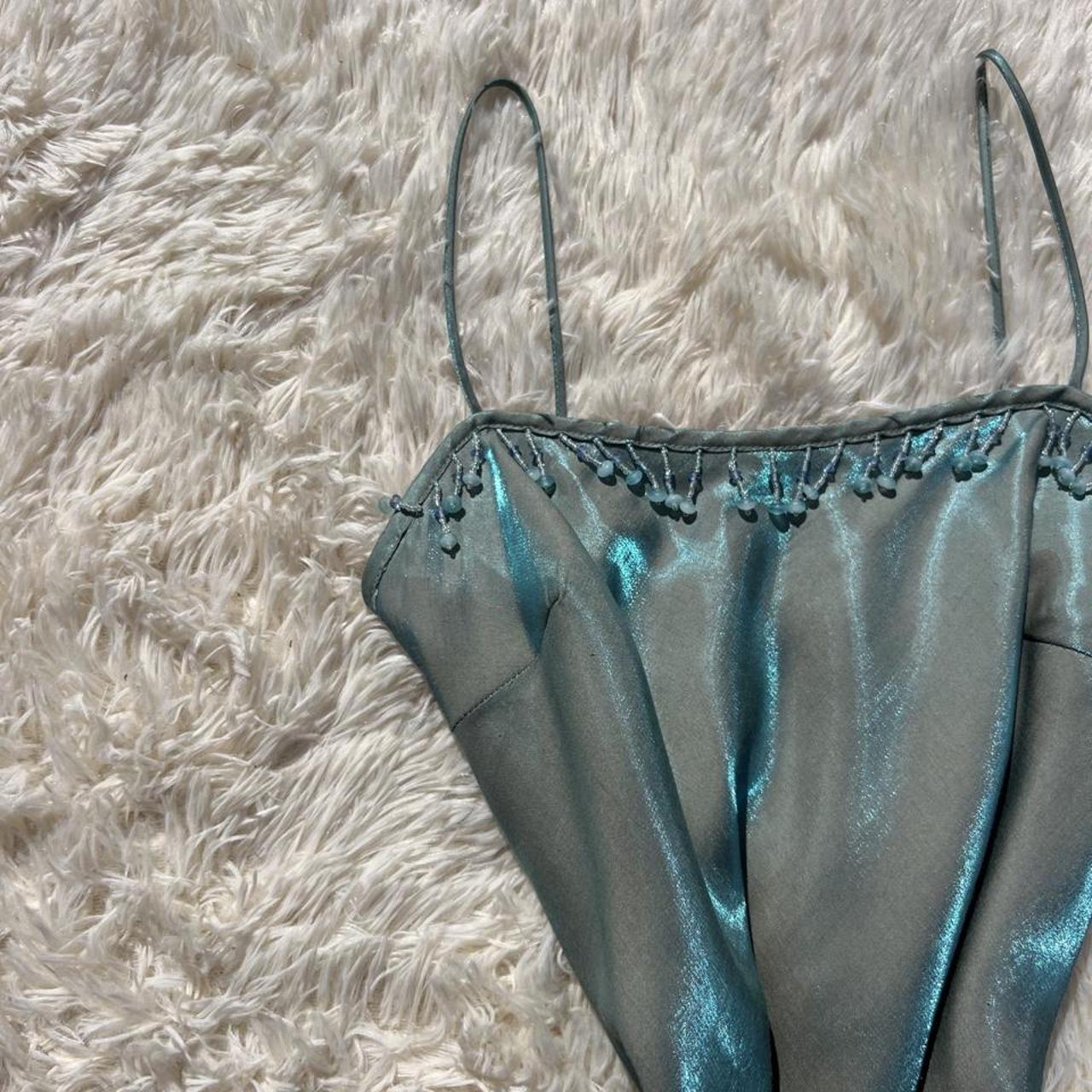 Chic Teal Long Prom Dress Sheath Satin Evening Dress ED10350