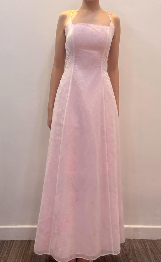 Chic Pink Long Prom Dress A-Line Satin Evening Dress ED10356