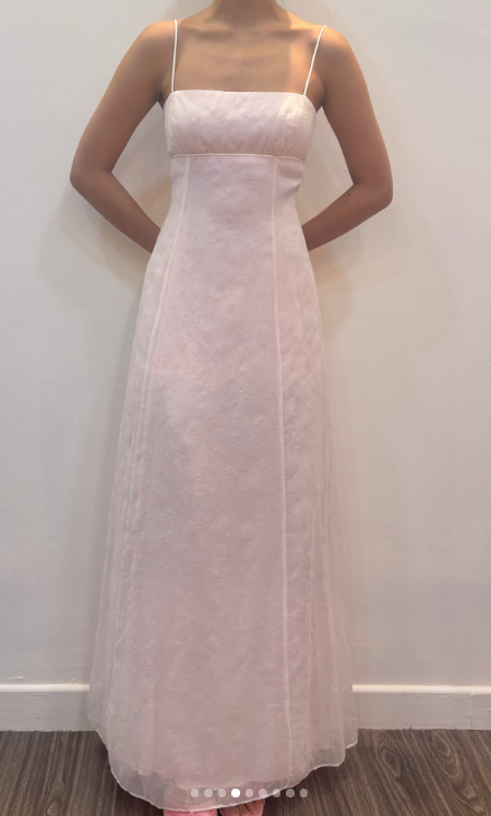 Chic Pink Long Prom Dress A-Line Satin Evening Dress ED10357