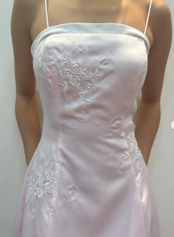 Chic Pink Long Prom Dress A-Line Satin Evening Dress ED10360