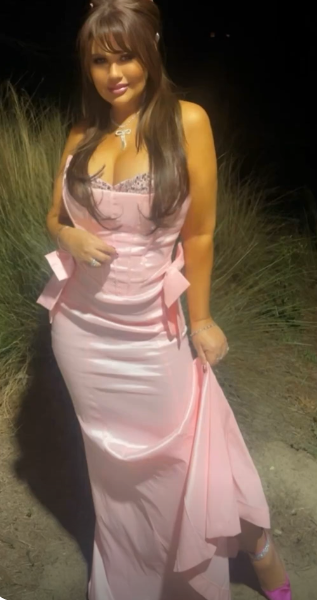Chic Pink Prom Dress Sheath Satin Long Evening Dress ED10399