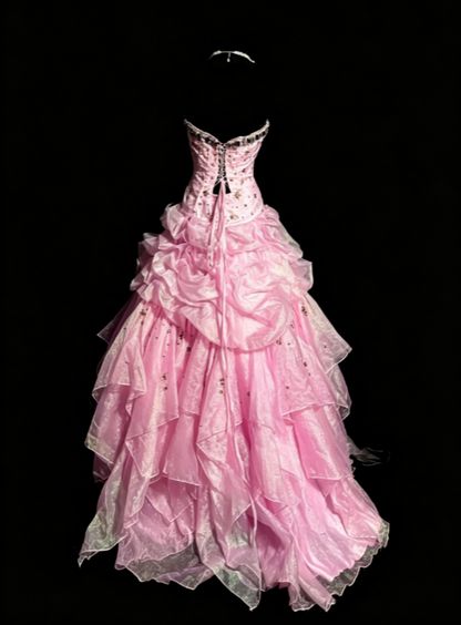 Gorgeous Pink Sweet 16 Dress A-Line Quiceanera DressTulle Birthday Dress ED10421