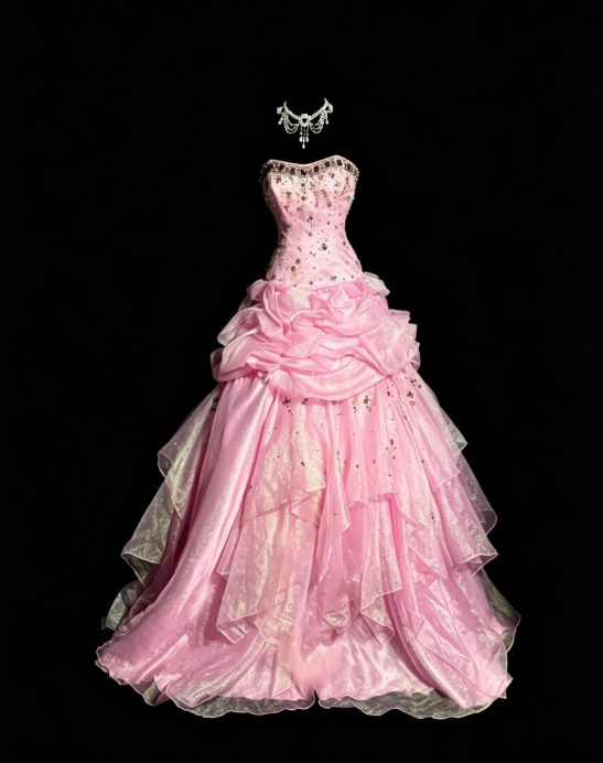 Gorgeous Pink Sweet 16 Dress A-Line Quiceanera DressTulle Birthday Dress ED10421