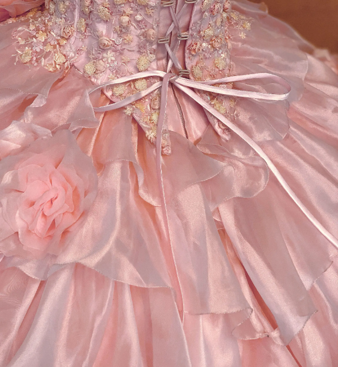 Gorgeous Pink Sweet 16 Dress Ball Gown Quiceanera DressTulle Birthday Dress ED10422