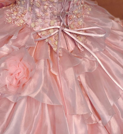 Gorgeous Pink Sweet 16 Dress Ball Gown Quiceanera DressTulle Birthday Dress ED10422