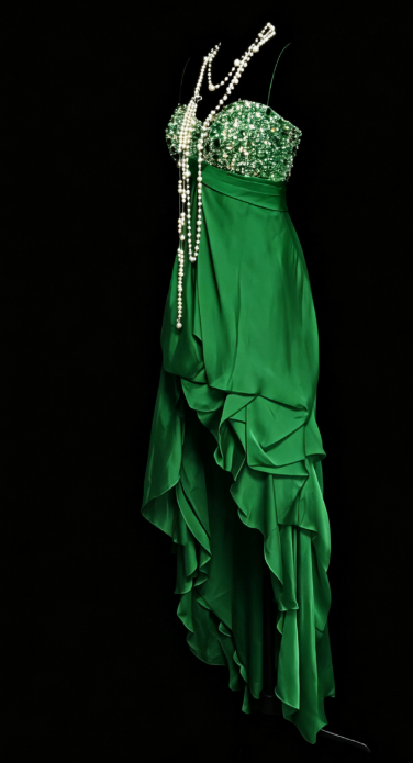 Pretty Green Short Homecoming Dress Sheath Satin Birthday Dress ED10531