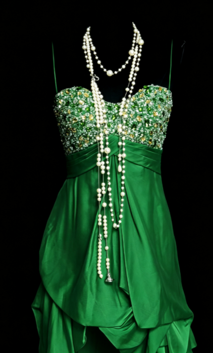 Pretty Green Short Homecoming Dress Sheath Satin Birthday Dress ED10531