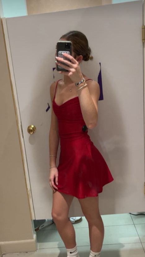 Glam Burgundy Short Homecoming Dress A-Line Chiffon Birthday Dress ED10727