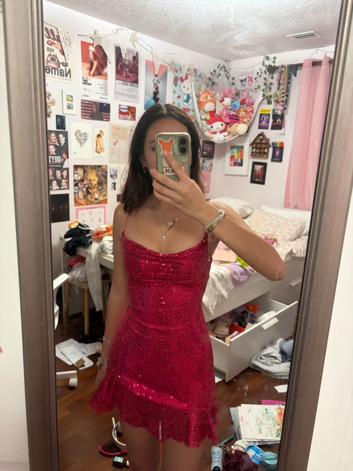 Glam Burgundy Short Homecoming Dress Sheath Sequins Birthday Dress ED10728