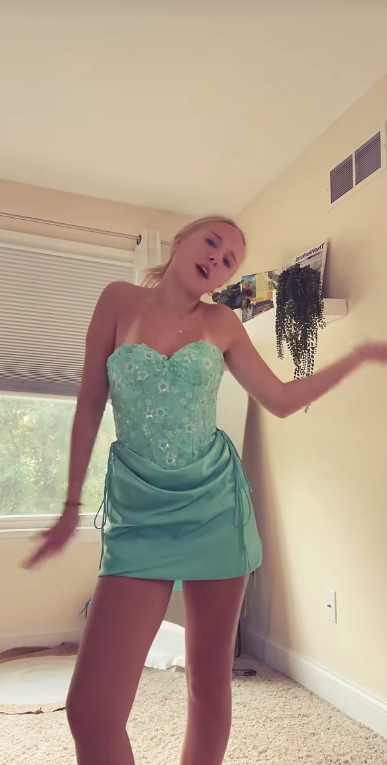 Glam Tiffany Blue Short Homecoming Dress Sheath Satin Birthday Dress ED10743