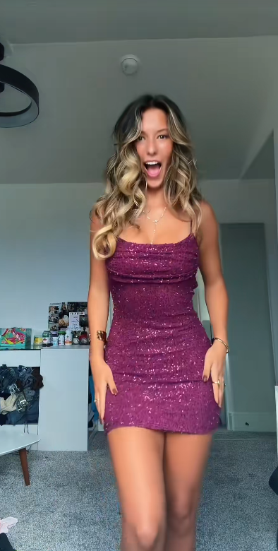Glam Dark Purple Short Homecoming Dress Sheath Chiffon Beaded Birthday Dress ED10748