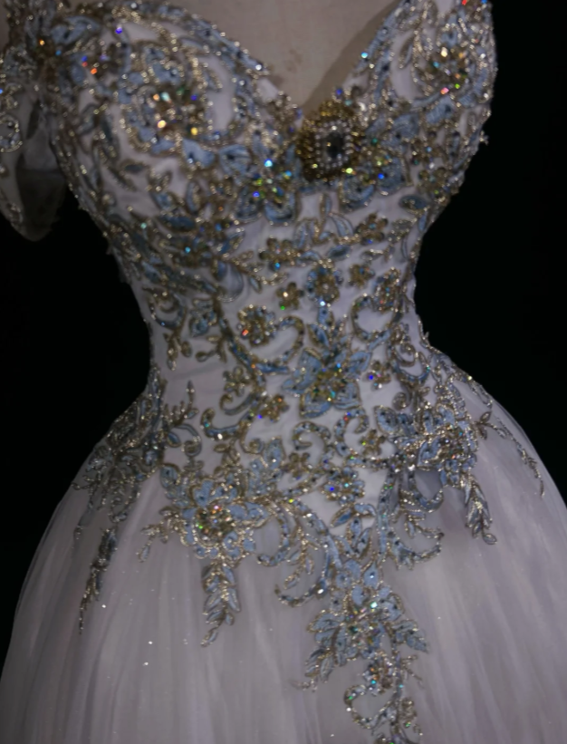 Gorgeous White Prom Dress Sweet 16 Birthday Dress Sheath Tulle Applique Long Evening Dress ED10755