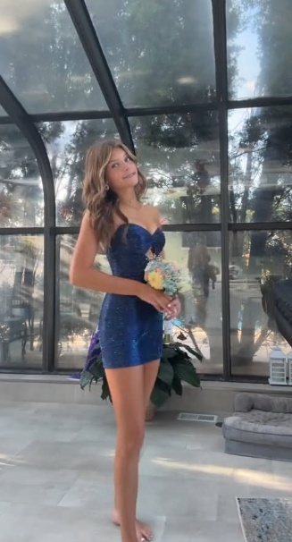 Chic Navy Blue Short Homecoming Dress Satin Sheath Long Evening Dress ED10761