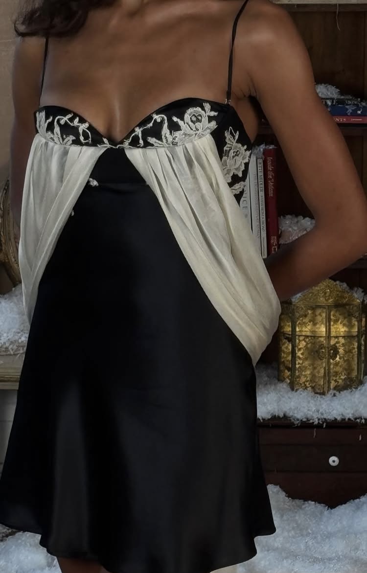 Robe Courte de Soirée Noire Chic en Satin, Robe Fourreau Longue ED10780