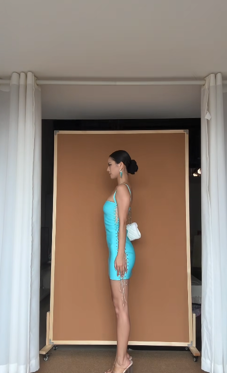Fashion Blue Short Homecoming Dress Sheath Satin Birthday Dress ED10832