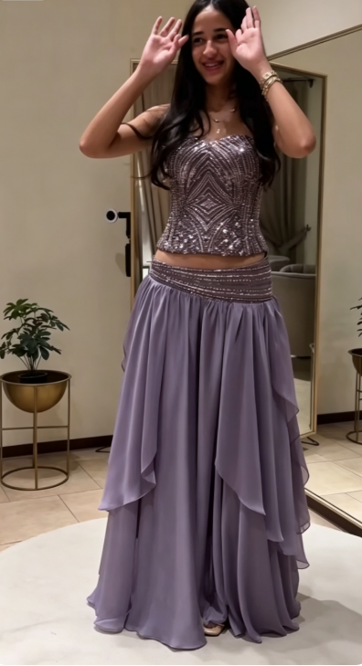 Fashion Sheath Chiffon Long Evening Dress Purple Prom Dress ED10856