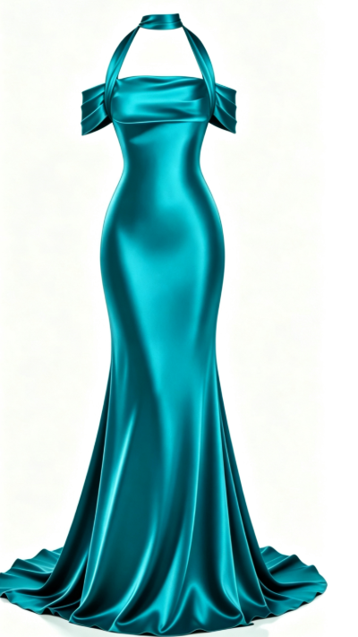 Fashion Sheath Satin Long Evening Dress Burgundy Prom Dress ED10865