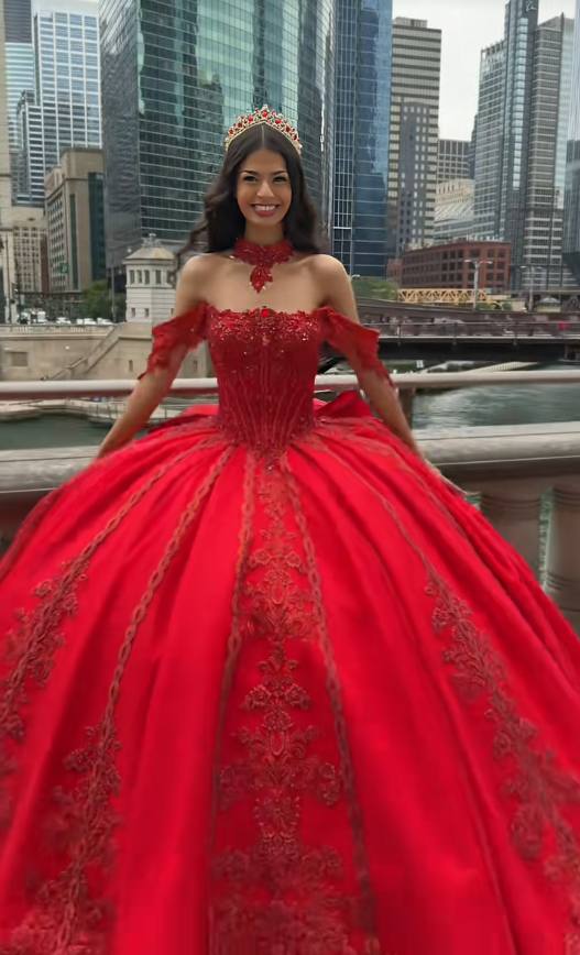 Gorgeous Ball Gown Quinceanera Dres Tulle Burgundy Sweet 16 Dress ED10898