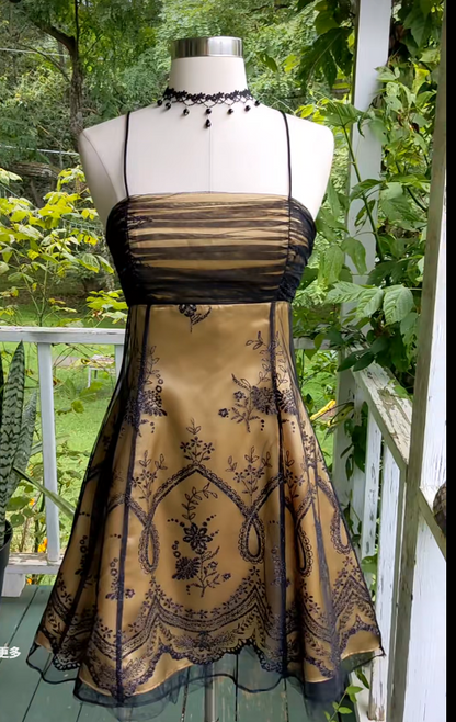 Straps Yellow Short Homecoming Dress, Tulle Birthday Party Dress ED10974