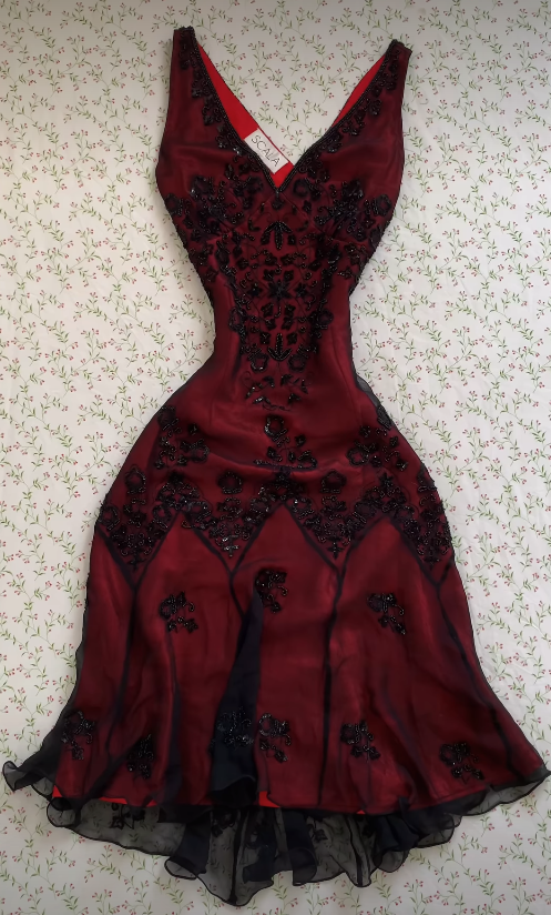 Burgundy Short Homecoming Dress Sheath Chiffon Birthday Dress ED11078