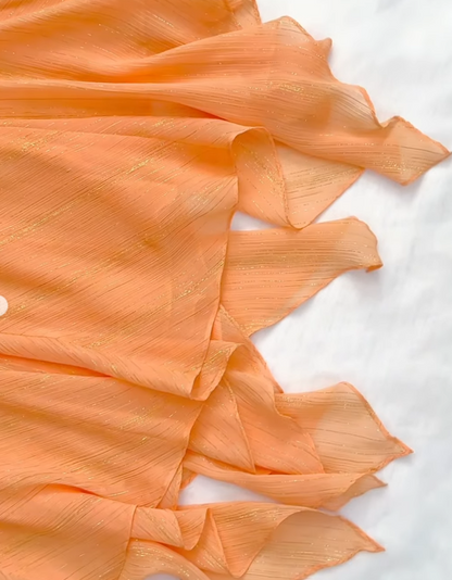Orange Short Homecoming Dress Sheath Chiffon Birthday Party Dress ED11092