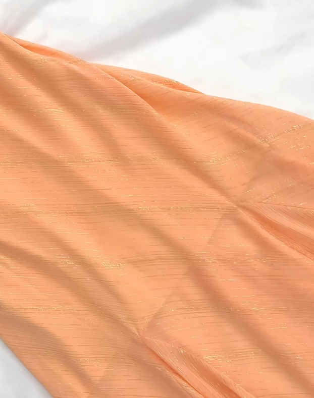 Orange Short Homecoming Dress Sheath Chiffon Birthday Party Dress ED11092