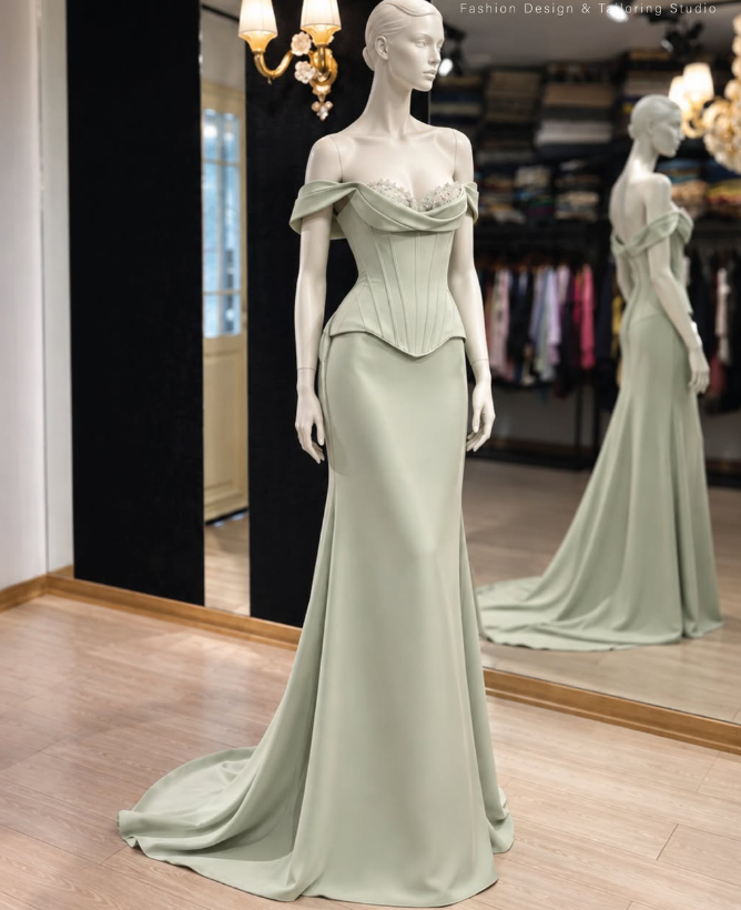 Lavender Prom Dress A-Line Satin Long Evening Dress ED11117