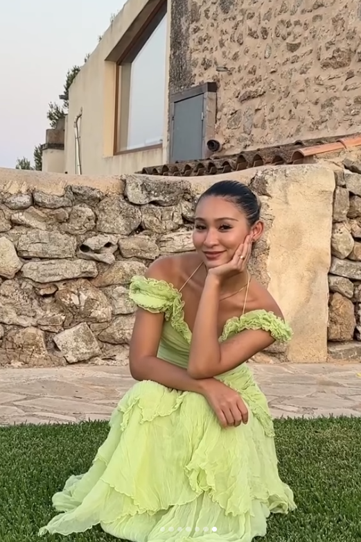 Green Prom Dress Sheath Chiffon Long Evening Dress ED11129