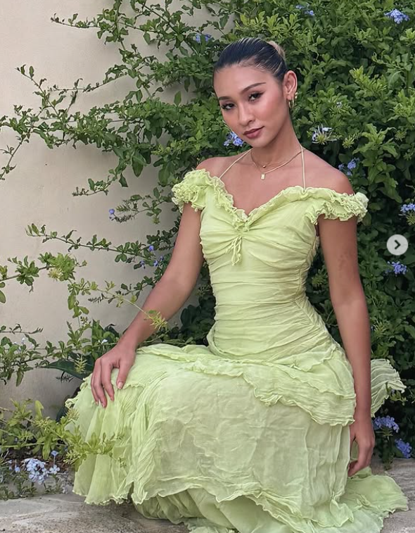 Green Prom Dress Sheath Chiffon Long Evening Dress ED11129