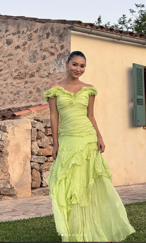 Green Prom Dress Sheath Chiffon Long Evening Dress ED11129