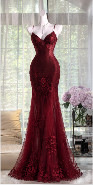 Schickes rotes Abschlussballkleid Etui-Chiffon langes Abendkleid ED11421