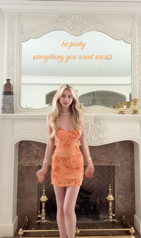 Pretty Orange Short Prom Dress Sheath Chiffon Beaded Birthday Dress ED11458