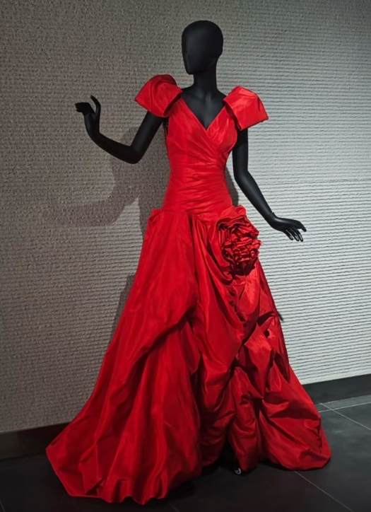 Chic Red Prom Dress A-Line Satin Long Evening Dress ED11462