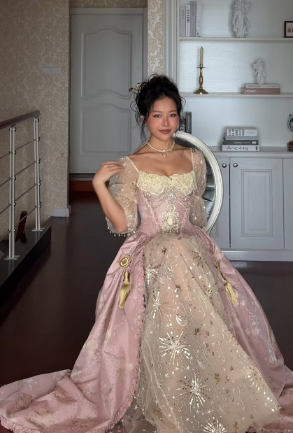 Fashion Pink Prom Dress A-Line Satin Long Evening Dress ED11520