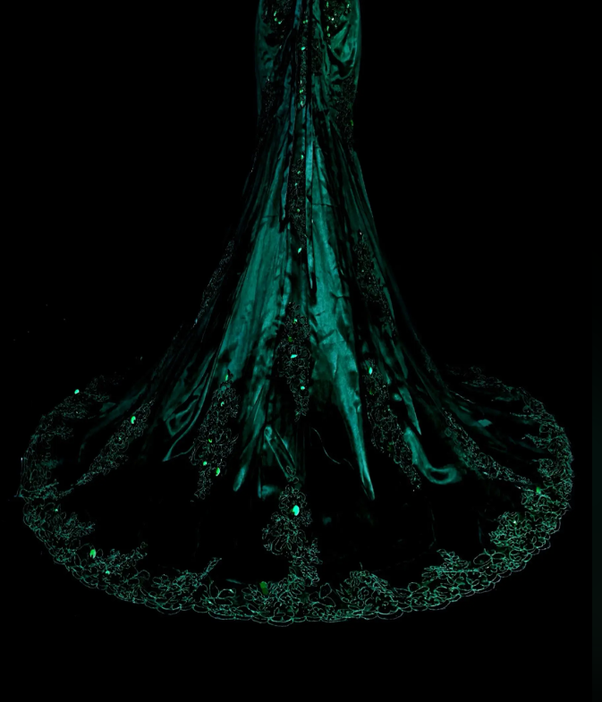 Fashion Dark Green Prom Dress Mermaid Satin Long Evening Dress ED11529