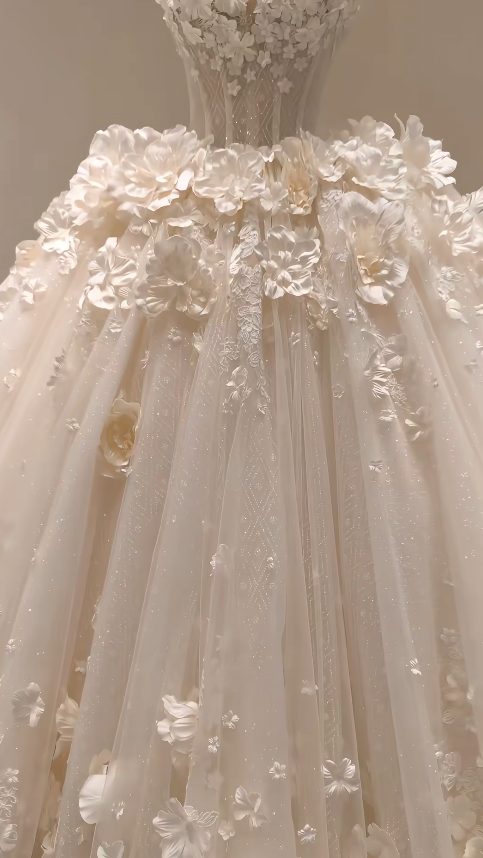 Timeless A-Line Tulle Wedding Dress Applique White Bridal Dress Sleeveless Bridal Gown ED11562