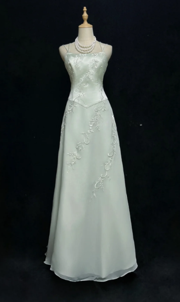 Gorgeous Sheath Chiffon Evening Dress Light Green Prom Dress ED11574