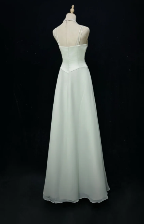 Gorgeous Sheath Chiffon Evening Dress Light Green Prom Dress ED11574