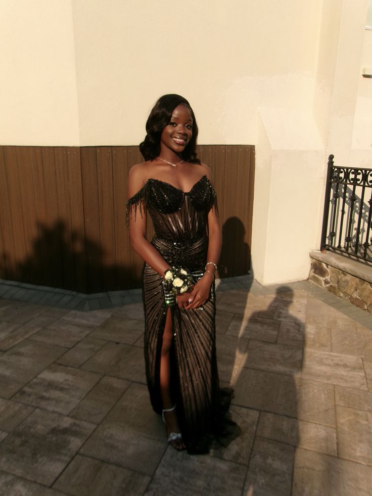 Gorgeous Sheath Tulle Evening Dress Black Prom Dress ED11577