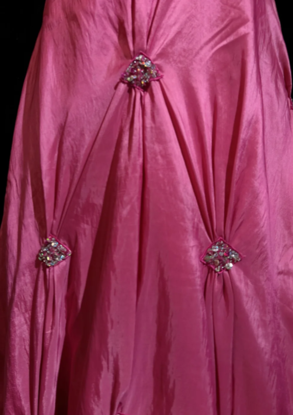 Gorgeous Halter Satin A-Line Evening Dress Pink Prom Dress  ED11582