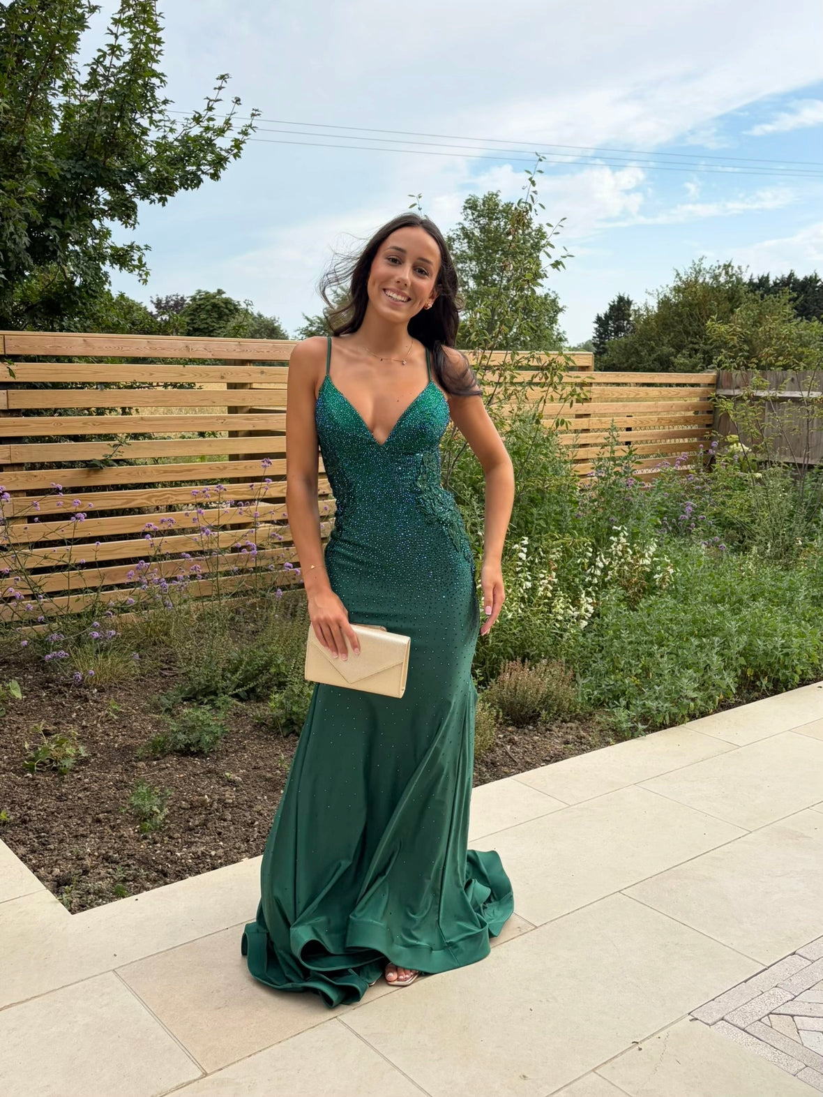 Robe de bal fourreau longue en satin vert foncé magnifique ED11654
