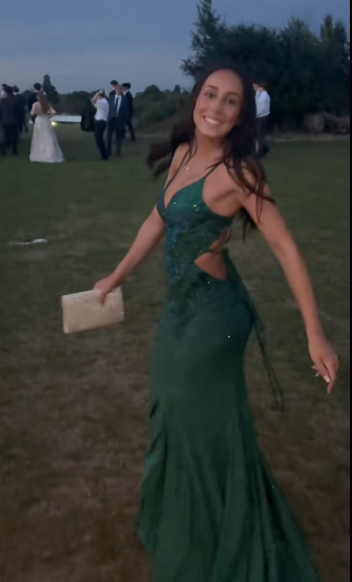 Robe de bal fourreau longue en satin vert foncé magnifique ED11654