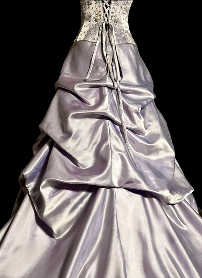 Gorgeous Purple Prom Dress A-Line Satin Long Evening Dress ED11658