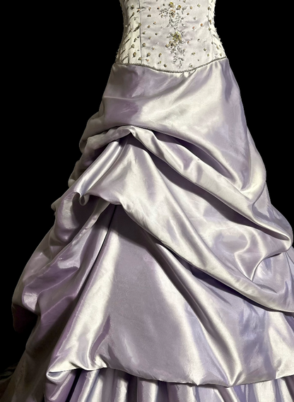 Gorgeous Purple Prom Dress A-Line Satin Long Evening Dress ED11658