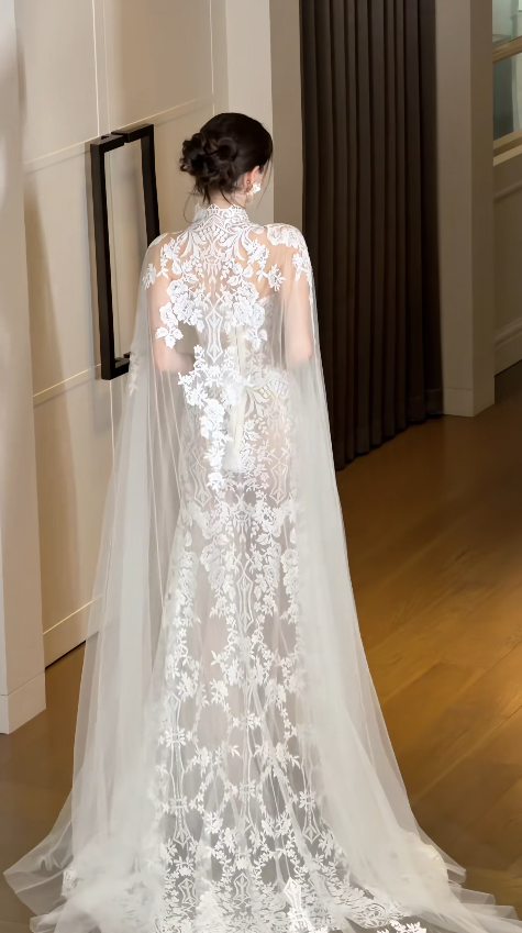 Pretty Sheath Lace Wedding Dress White Bridal Gown ED11929