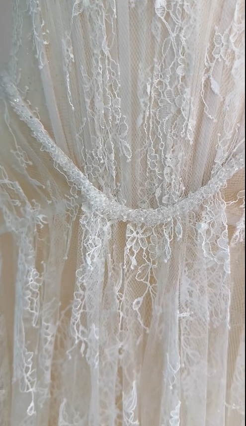 Eternal A-Line Wedding Dress White Long Bridal Dress Strapless Lace Bridal Gown ED11939