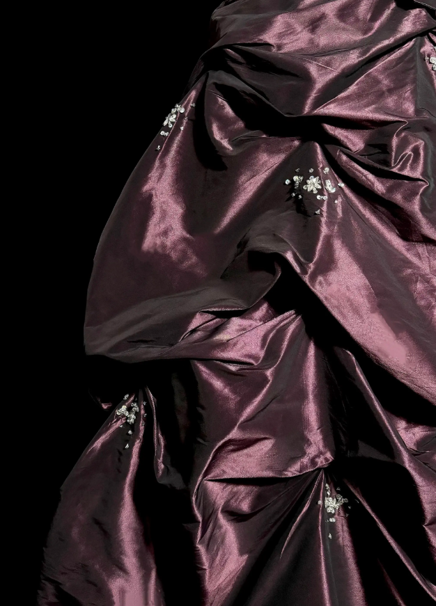 Wunderschönes langes Abendkleid aus Satin in A-Linie mit herzförmigem Ausschnitt, Dunkelburgunderrot, Ballkleid ED11956
