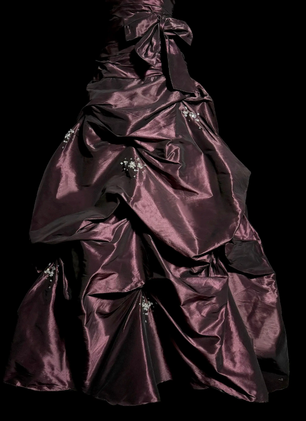Wunderschönes langes Abendkleid aus Satin in A-Linie mit herzförmigem Ausschnitt, Dunkelburgunderrot, Ballkleid ED11956